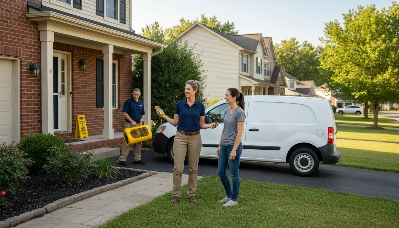 Residential water damage restoration in Vintondale, PA